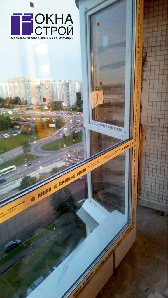 Панорамное остекление балкона сапожок П-44
