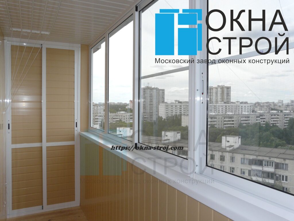 Холодное остекление лоджии 6 метров