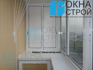 Холодное остекление балкона КОПЭ с выносом