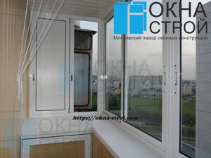 Холодное остекление балкона КОПЭ с выносом