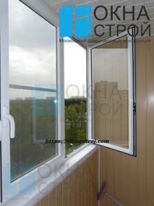 Холодное распашное остекление в доме КОПЭ