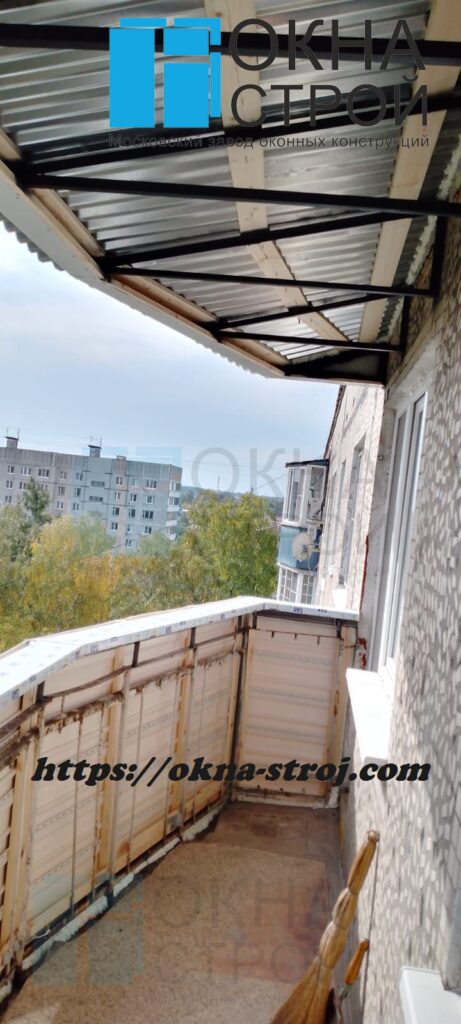 Установка независимой крыши на балкон