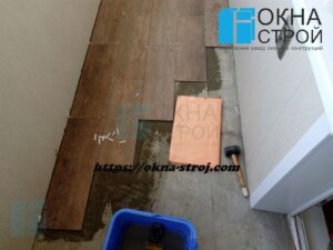Ремонт нижней технической плиты при остеклении балкона в старом доме