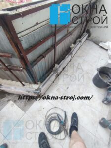 Пеноблочная кладка для теплого остекления балкона