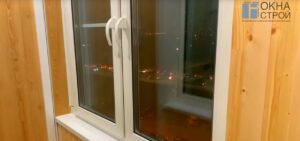теплое остекление балкона сапожок п-44