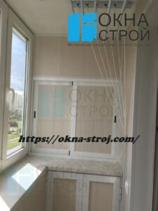Теплое остекление балкона лодочка на выносе