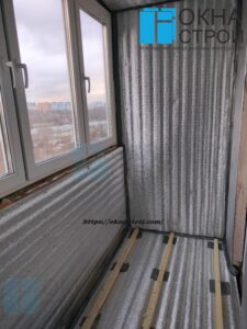 Процесс создания рабочего кабинета на балконе Сапожок П-44Т
