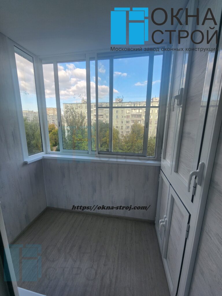 Холодное остекление с комбинированным шкафом ОКНА СТРОЙ