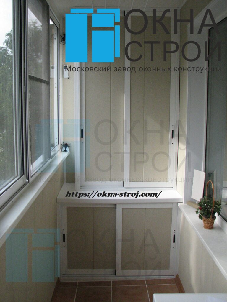 Шкаф комбинированный на балкон